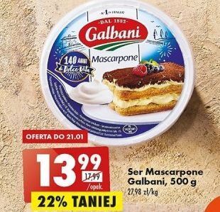 Biedronka Ser mascarpone galbani oferta