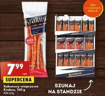 Biedronka Kabanosy wieprzowe krakus animex oferta