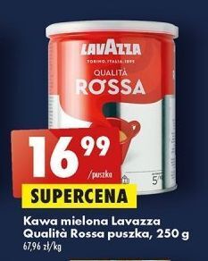 Biedronka Kawa puszka lavazza qualita rossa oferta