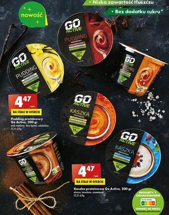 Biedronka Pudding proteinowy czekoladowy go active oferta