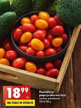 Biedronka Pomidory papryczkowe pomarańczowe oferta