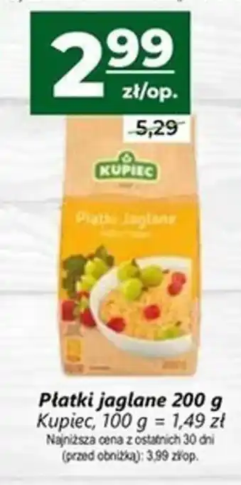 Top Market Kupiec Płatki jaglane 200g oferta