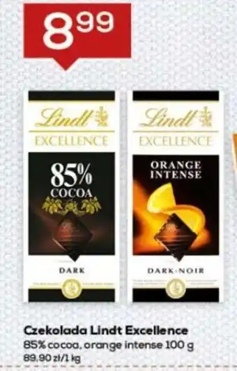 Lewiatan Lindt Excellence Czekolada 85% cocaa, orange intense 100g oferta