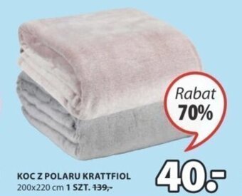 JYSK Koc z polaru Krattfiol 200x220cm oferta