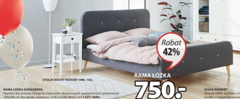 JYSK Rama łóżka Kongsberg S156xG218xW101cm oferta
