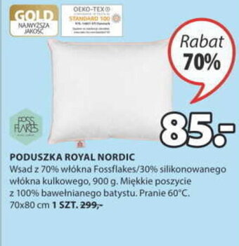 JYSK Poduszka royal nordic 70x80cm oferta