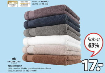 JYSK Kronborg ręcznik Nora 50x100cm oferta