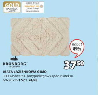 JYSK Kronborg mata łazienkowa gimo 50x80cm oferta