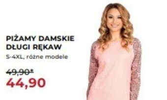 Piżamy damskie długi rękaw