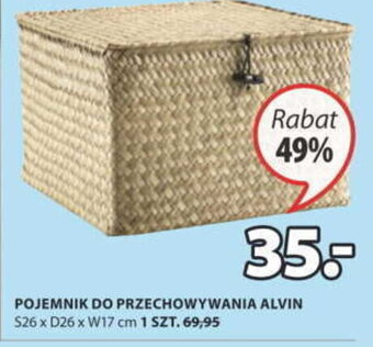 JYSK Pojemnik do przechowywania Alvin S26xD26xW17cm oferta
