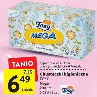 Intermarche Chusteczki higieniczne foxy mega oferta