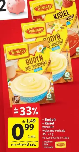 Intermarche Kisiel truskawkowy winiary oferta