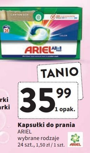 Intermarche Kapsułki do prania color ariel all in 1 oferta