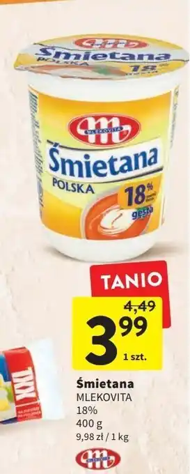 Intermarche Śmietana polska 18 % mlekovita oferta