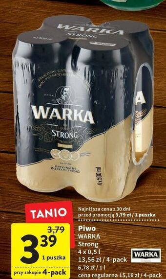 Intermarche Piwo warka strong oferta