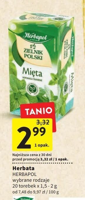 Intermarche Herbatka mięta herbapol zielnik polski oferta