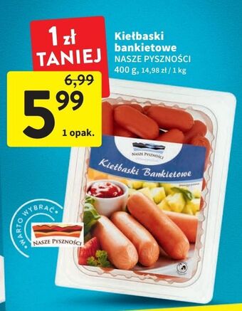 Intermarche Kiełbaski bankietowe nasze pyszności oferta