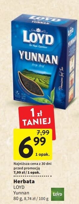 Intermarche Herbata yunnan loyd tea oferta