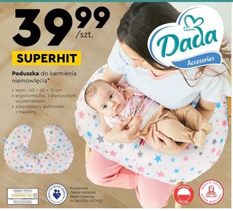Biedronka Poduszka do karmienia 40 x 60 15 cm dada oferta