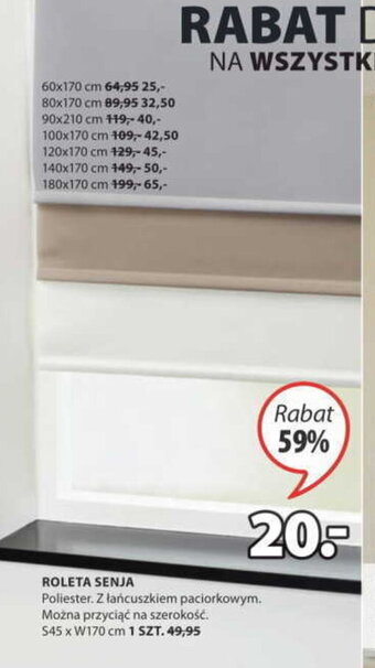 JYSK Roleta Senja S45xW170cm oferta