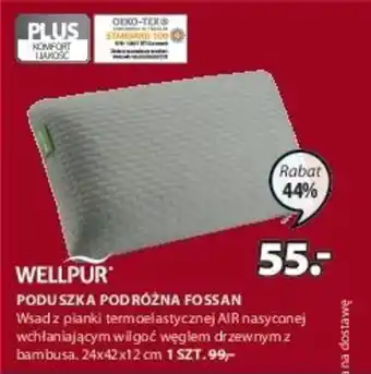 JYSK Wellpur Poduszka podróżna fossan. Wsad z pianki termoelastycznej AIR nasyconej oferta