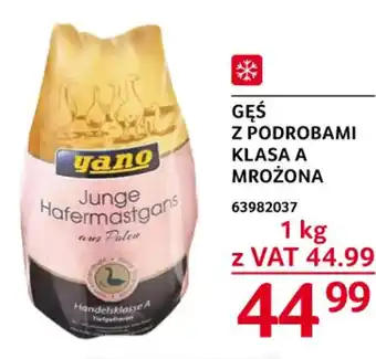 Selgros Yano Gęś z podrobami klasa A mrożona 1kg oferta