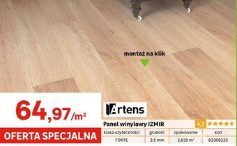 Leroy Merlin Panele podłogowe artens oferta