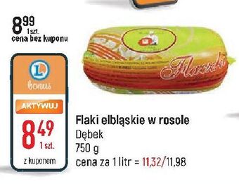 E.Leclerc Flaki elbląskie w rosole wołowe marek dębek zakład garmażeryjny oferta