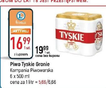 E.Leclerc Piwo tyskie gronie oferta