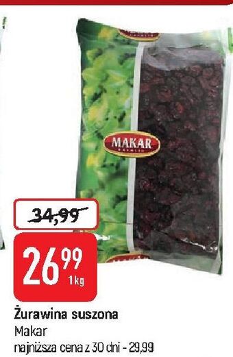 Żurawina suszona makar