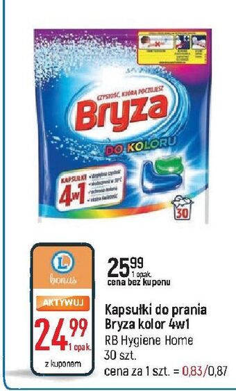 E.Leclerc Kapsułki do koloru 4w1 bryza oferta