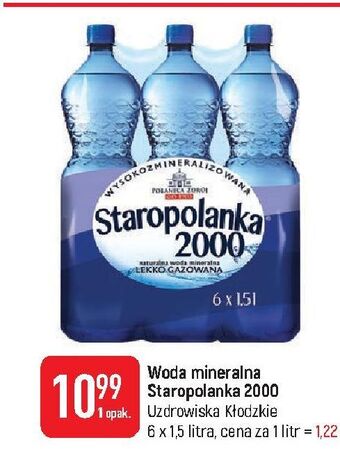 E.Leclerc Woda lekko gazowana staropolanka 2000 oferta