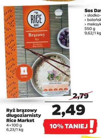 Netto Ryż brązowy długoziarnisty rice market oferta
