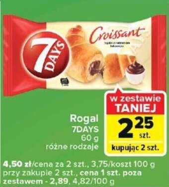 Carrefour 7Days Rogal 60g różne rodzaje oferta