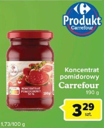 Carrefour Carrefour Koncentrat pomidorowy 190g oferta