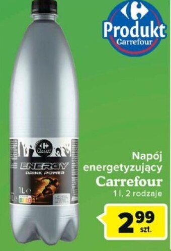 Carrefour Carrefour Napój energetyzujący 1l, 2 rodzaje oferta