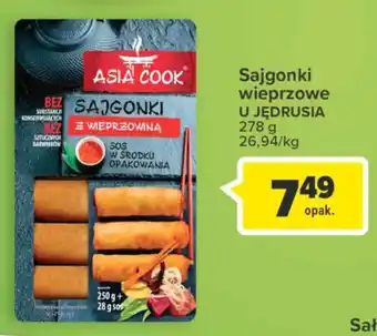 Carrefour U Jędrusia Sajgonki wieprzowe 278g oferta