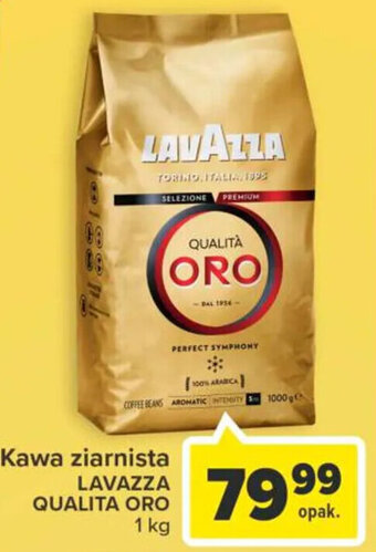 Carrefour Lavazza Qualita Oro Kawa ziarnista 1kg oferta