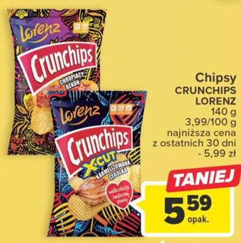 Carrefour Lorenz Chipsy Crunchips 140g oferta