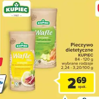 Carrefour Kupiec Pieczywo dietetyczne 84-120g, wybrane rodzaje oferta