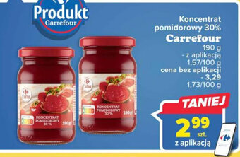 Carrefour Carrefour Koncentrat pomidorowy 30% 190g oferta