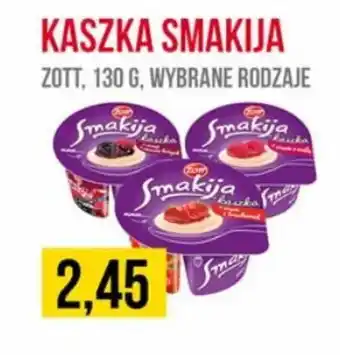 Delikatesy Ribena Zott Kaszka smakija 130g wybrane rodzaje oferta