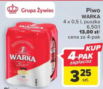 Carrefour Grupa Żywiec Piwo Warka 0,5l oferta