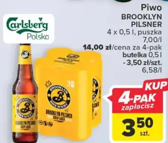 Carrefour Carlsberg Piwo Brooklyn Pilsner 0,5l oferta