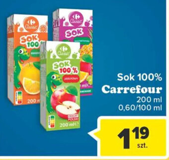 Carrefour Carrefour Sok 100% 200ml oferta