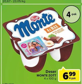 Carrefour Express Deser mleczno-czekoladowy z orzechami zott monte oferta
