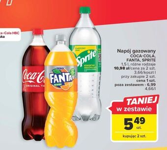 Carrefour Napój pomarańczowy fanta oferta