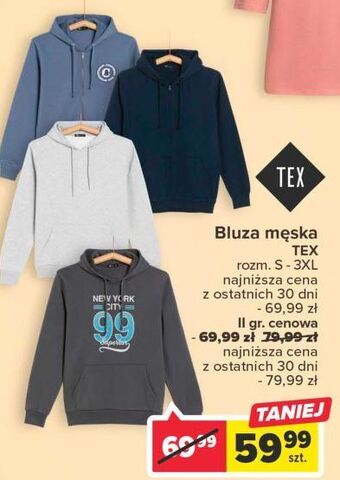 Carrefour Bluza męska tex oferta