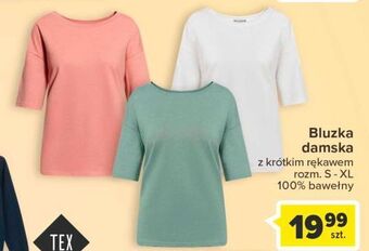 Carrefour Bluzka damska z krótkim rękawem rozm. s-xl oferta