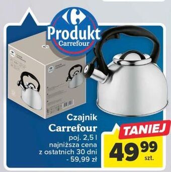 Carrefour Czajnik nierdzewny 2.5 l carrefour oferta
